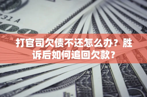北京打官司欠债不还怎么办？胜诉后如何追回欠款？
