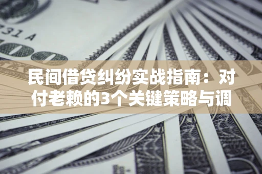 北京民间借贷纠纷实战指南：对付老赖的3个关键策略与调解盲区解析
