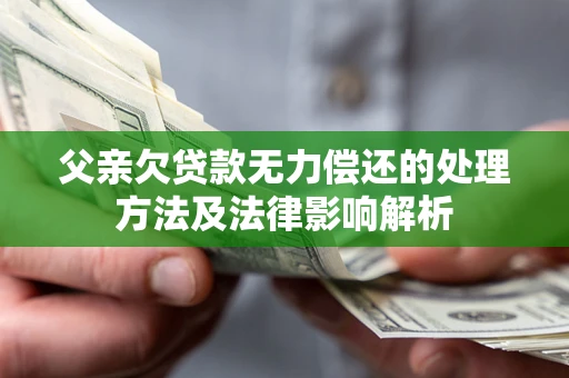 北京父亲欠贷款无力偿还的处理方法及法律影响解析